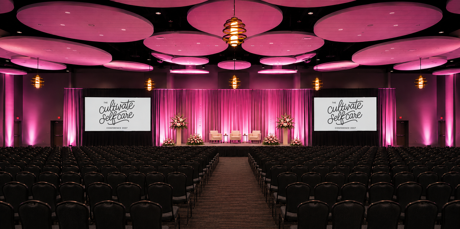 Main stage the Cultivate self care conference